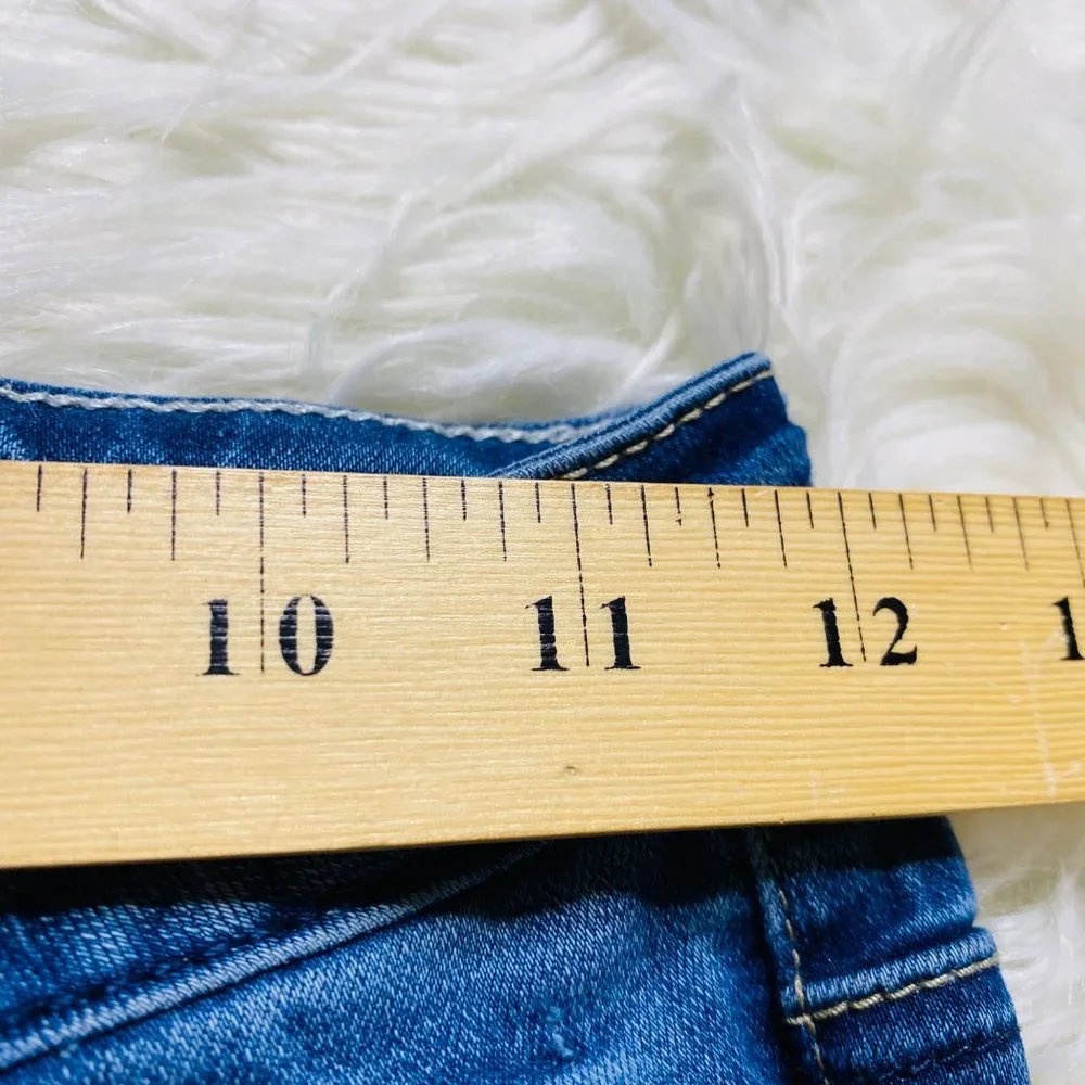 Justice Jeans Girls 14 Super Skinny Distressed Mid Rise Stretch‎ Jeans